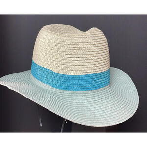 Eugenia Kim Willa Hat in Blue Cream Ombre, NEW